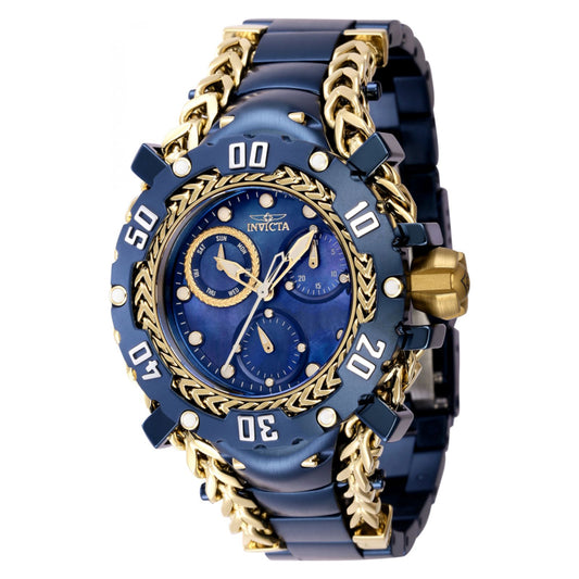 RELOJ  PARA MUJER INVICTA GLADIATOR 42241 - AZUL OSCURO, DORADO