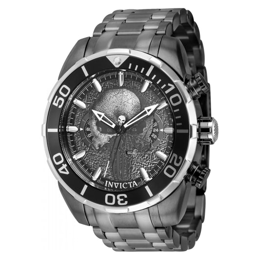 RELOJ PUNISHER PARA HOMBRE INVICTA MARVEL 43054 - NEGRO