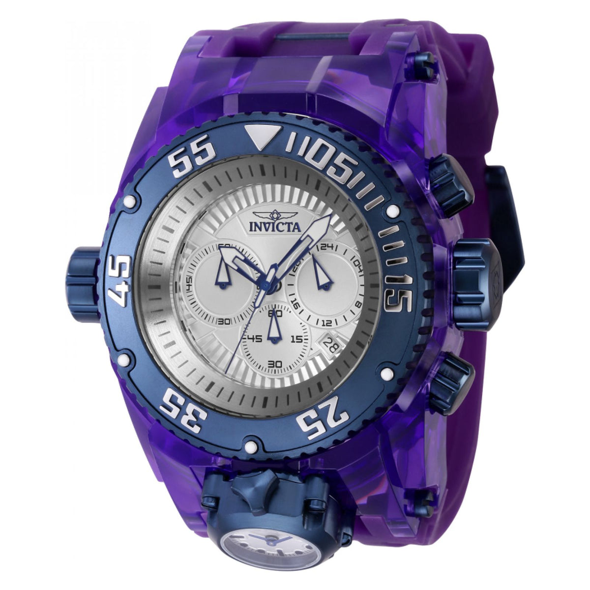 RELOJ DEPORTIVO PARA HOMBRE INVICTA BOLT 43116 - AZUL OSCURO, MORADO