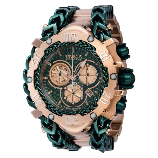 RELOJ  PARA HOMBRE INVICTA GLADIATOR 43301 - VERDE, ORO ROSA