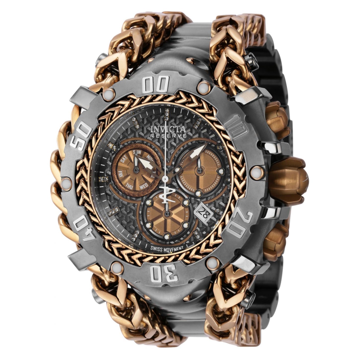 RELOJ  PARA HOMBRE INVICTA GLADIATOR 43305 - CAQUI, TITANIO