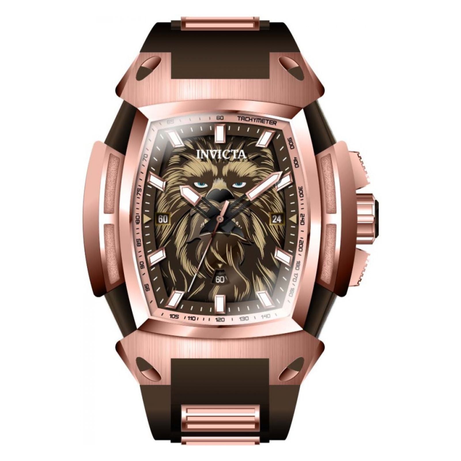 RELOJ  PARA HOMBRE INVICTA STAR WARS 43669 - MARRÓN, ORO ROSA
