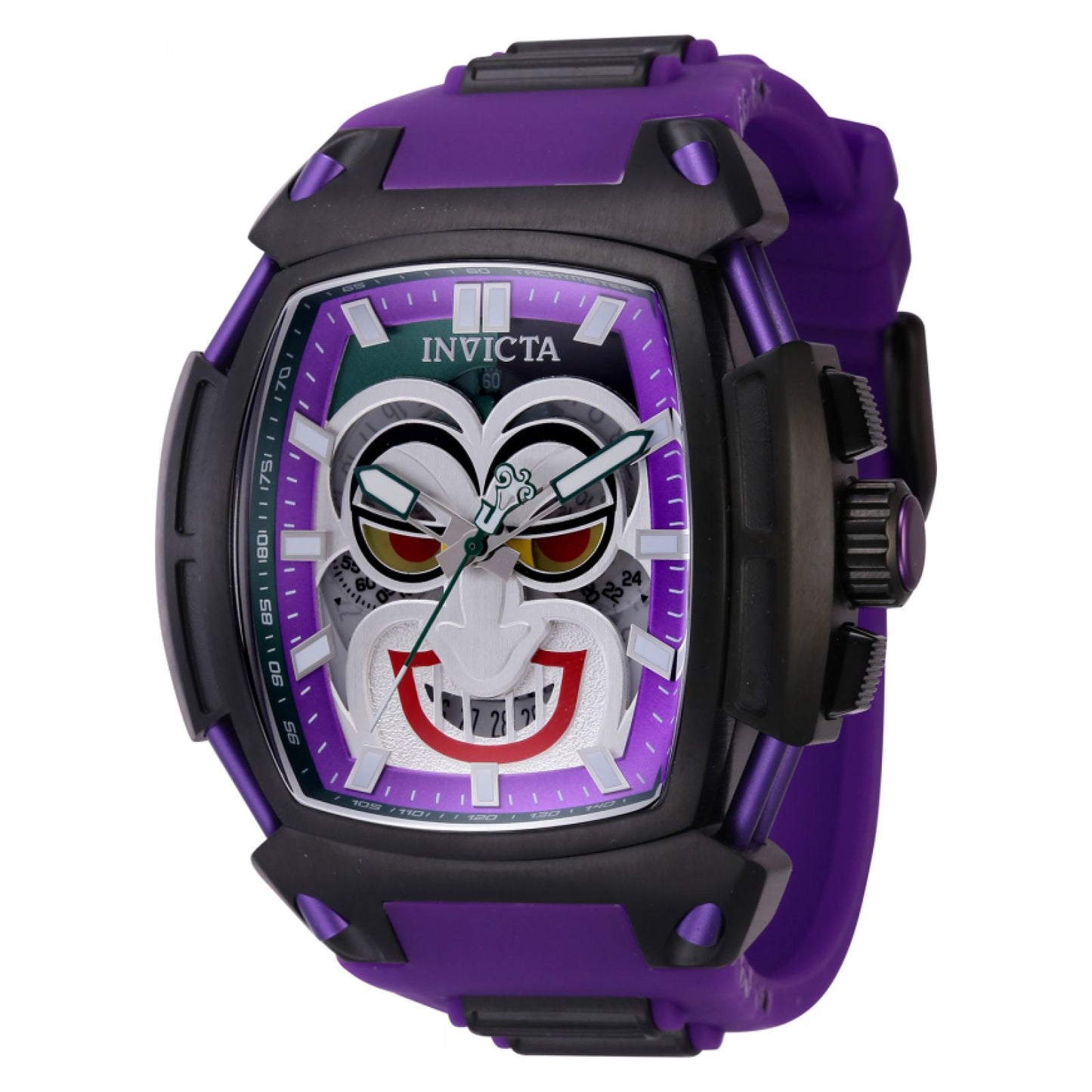 RELOJ JOKER PARA HOMBRE INVICTA DC COMICS 43734 - PÚRPURA, NEGRO