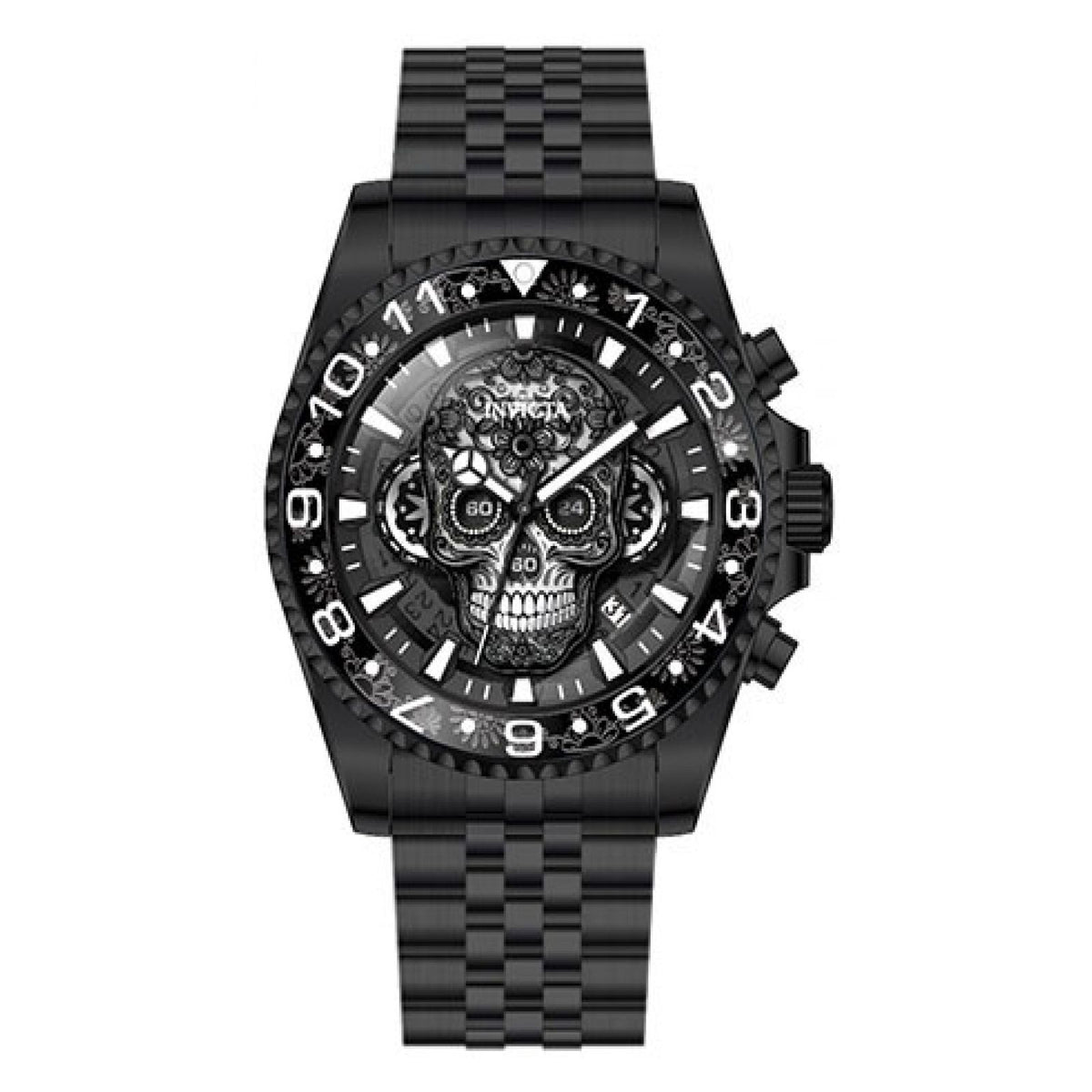 Reloj Invicta Pro Diver 43753 para Hombre – Cronógrafo en Acero Inoxidable Negro y Maquinaria Cuarzo Japonesa (100m)