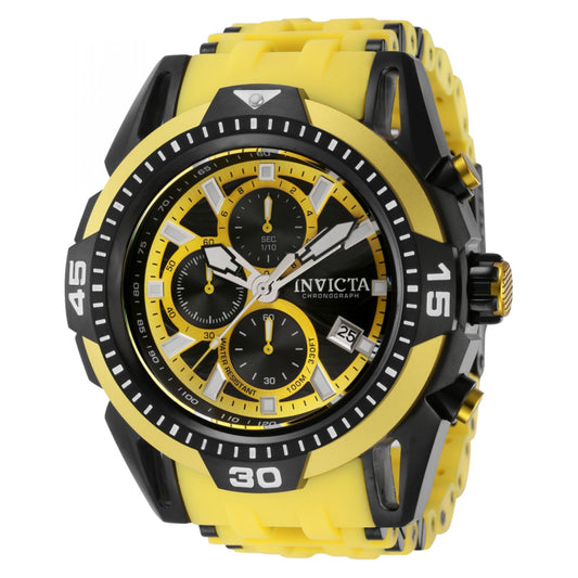 RELOJ  PARA HOMBRE INVICTA SEA SPIDER 43776 - AMARILLO, NEGRO