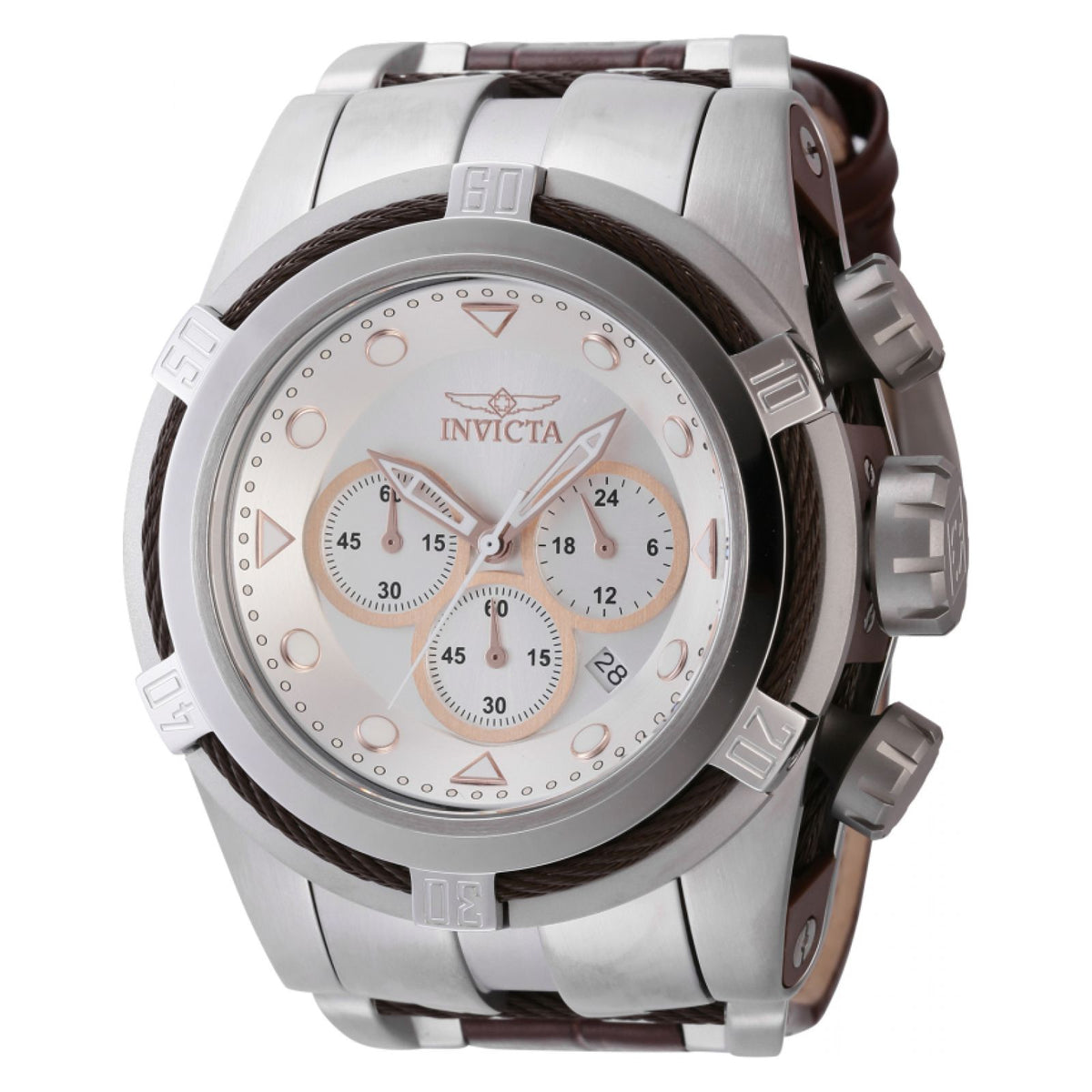 RELOJ CLÁSICO PARA HOMBRE INVICTA BOLT 43783 - MARRÓN, ACERO