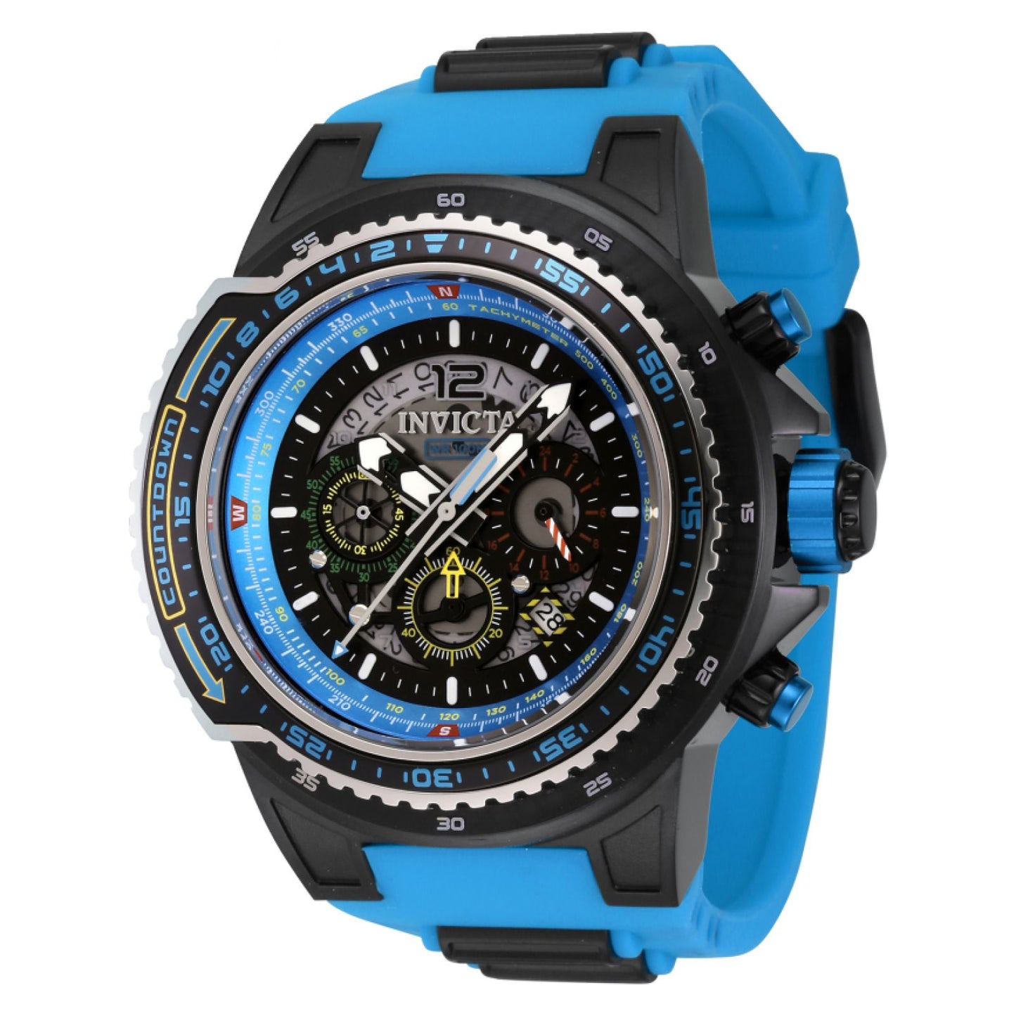 RELOJ DEPORTIVO PARA HOMBRE INVICTA AVIATOR 44345 - AZUL NEGRO