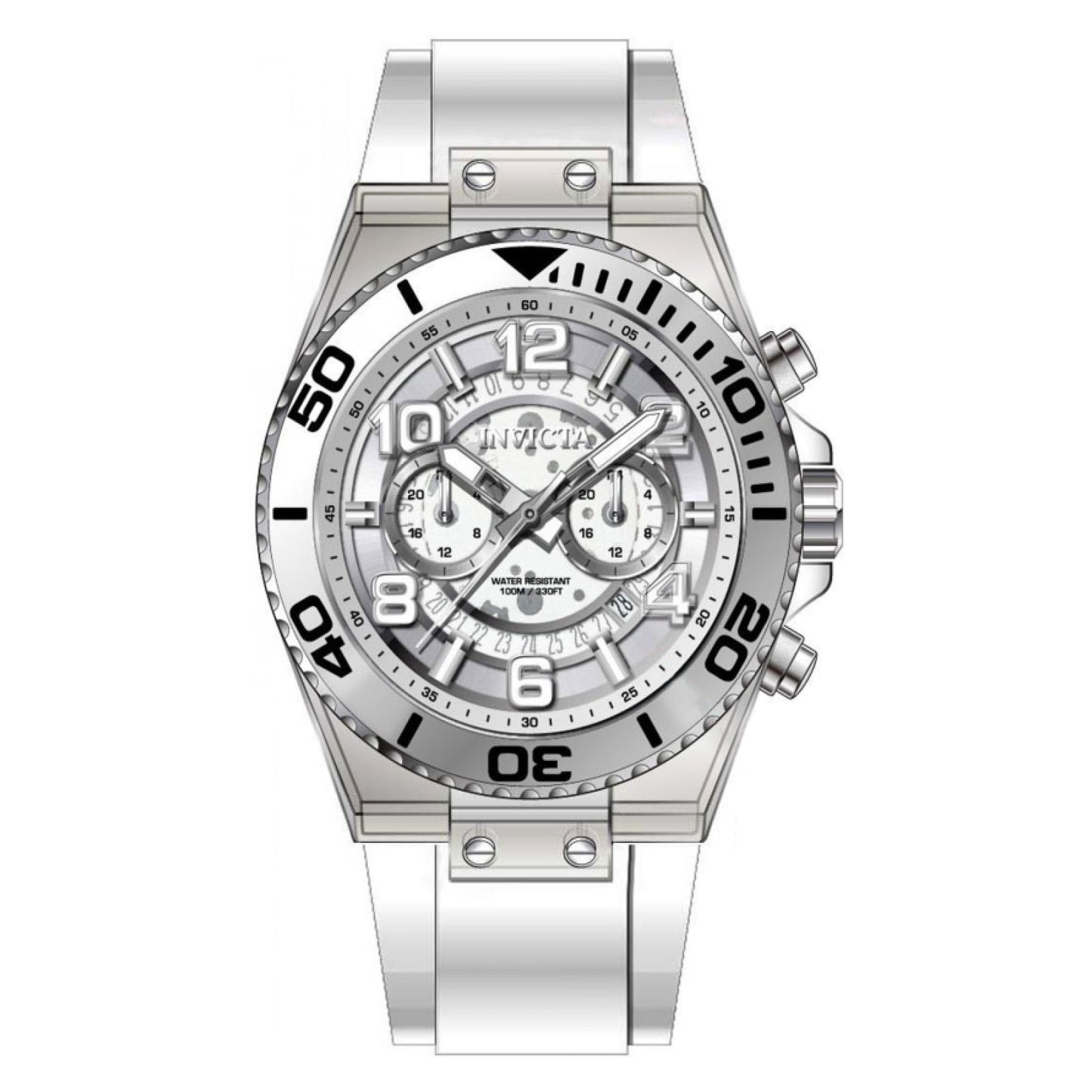 RELOJ DEPORTIVO PARA HOMBRE INVICTA SPEEDWAY 44371 - BLANCO