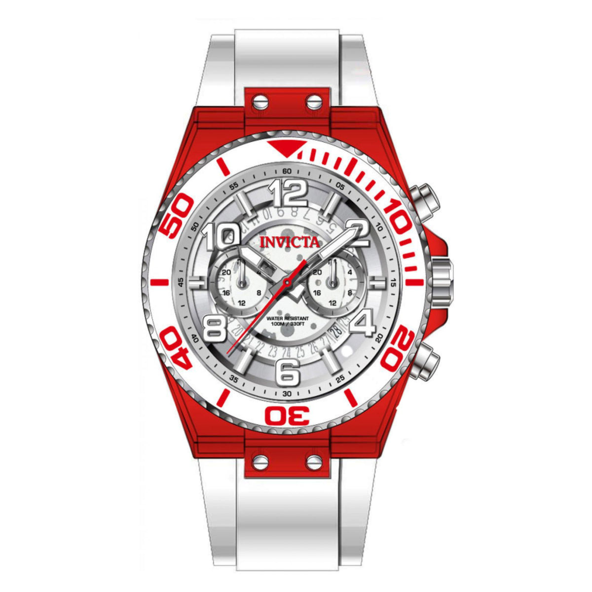 RELOJ DEPORTIVO PARA HOMBRE INVICTA SPEEDWAY 44373 - BLANCO