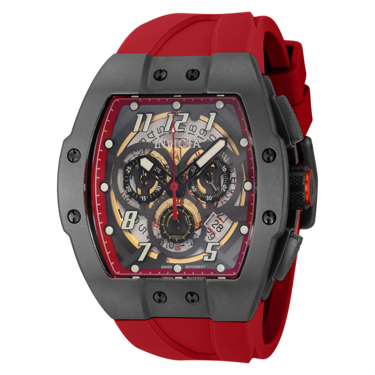RELOJ DEPORTIVO PARA HOMBRE INVICTA JM CORREA 44411 - ROJO