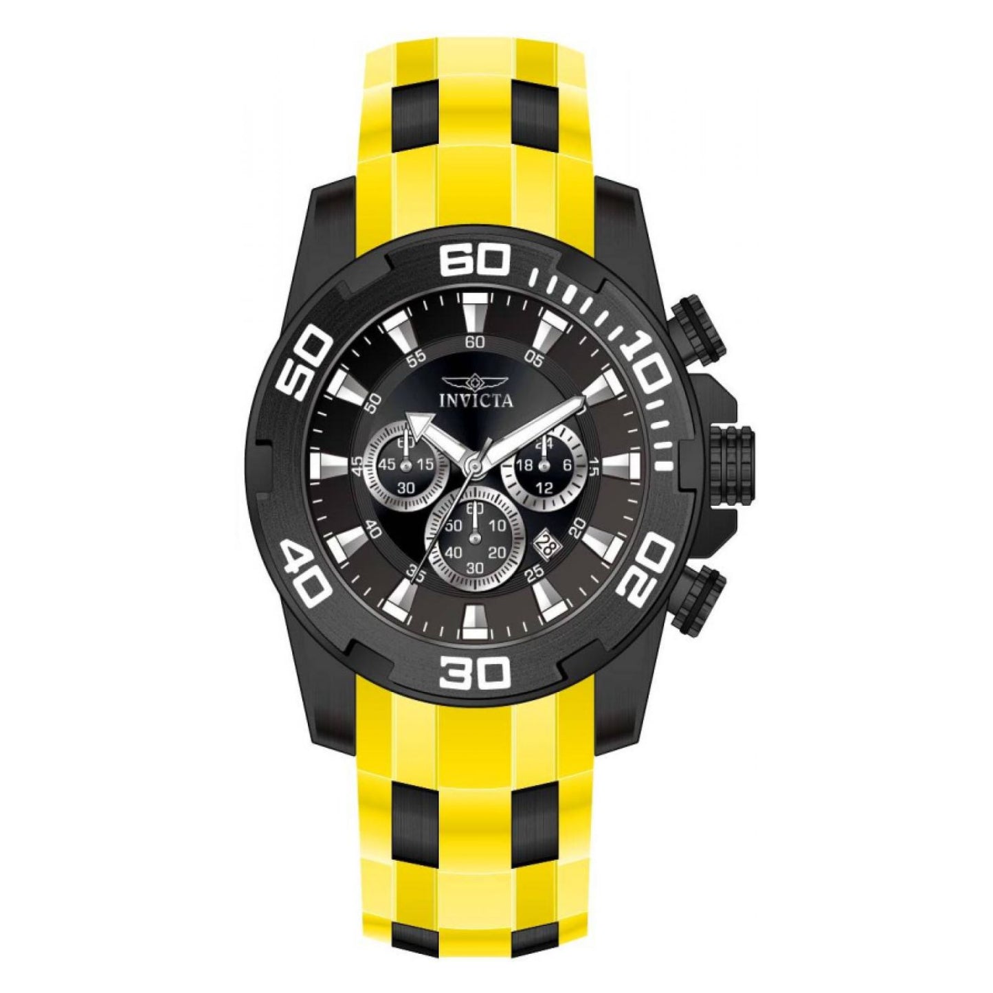 RELOJ DEPORTIVO PARA HOMBRE INVICTA PRO DIVER 44548 - AMARILLO, NEGRO