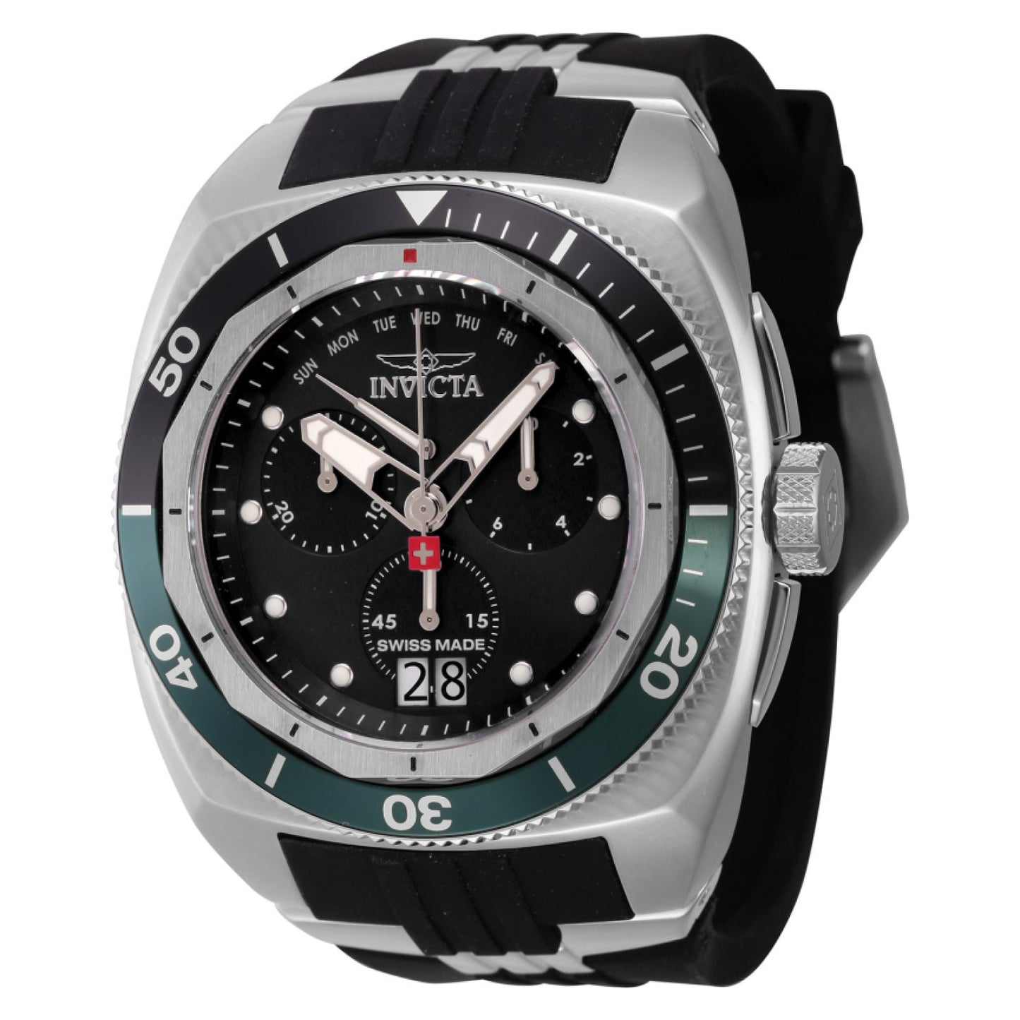 RELOJ DEPORTIVO PARA HOMBRE INVICTA SWISS MADE 44823 - NEGRO, ACERO