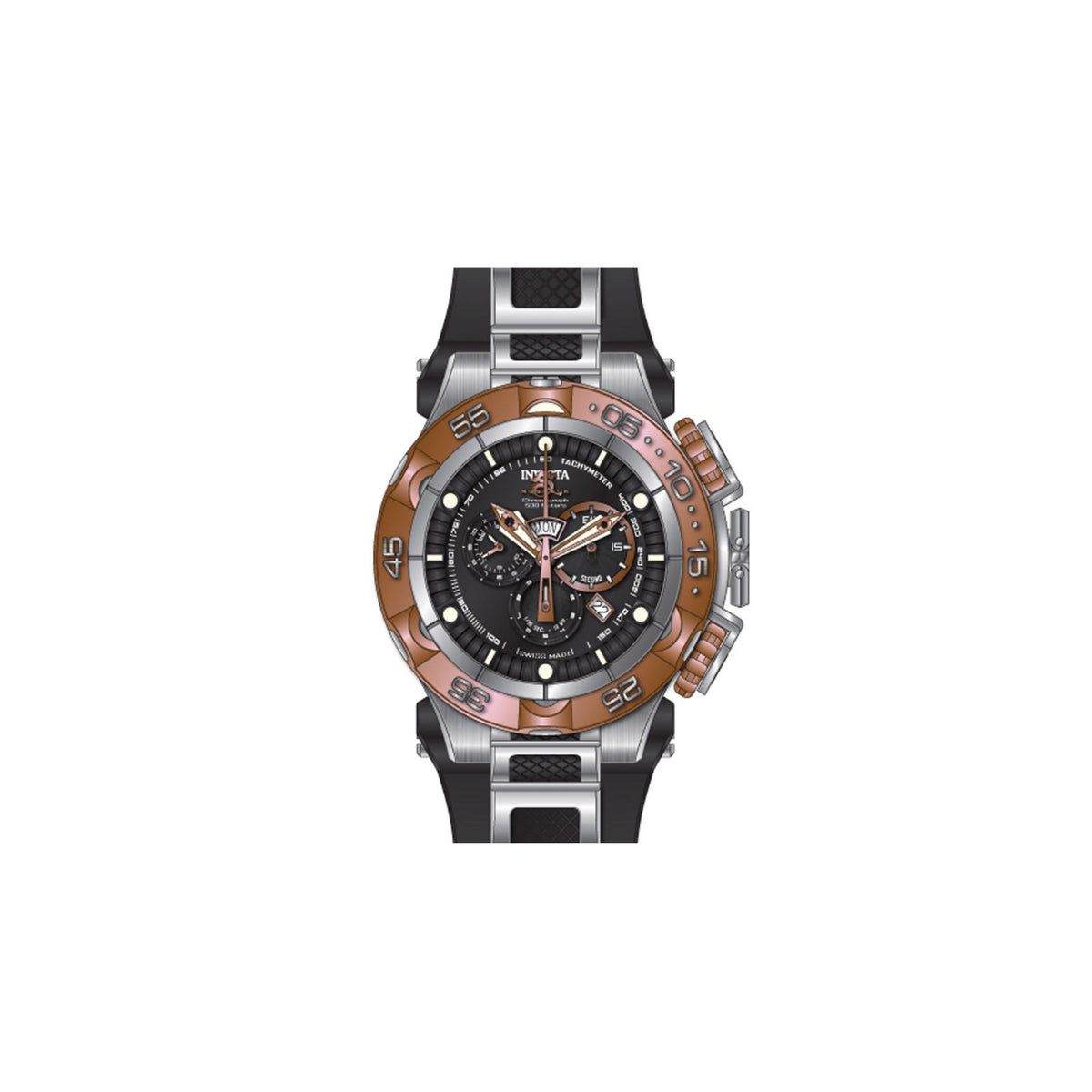 RELOJ DEPORTIVO PARA HOMBRE INVICTA SUBAQUA 12880 - NEGRO
