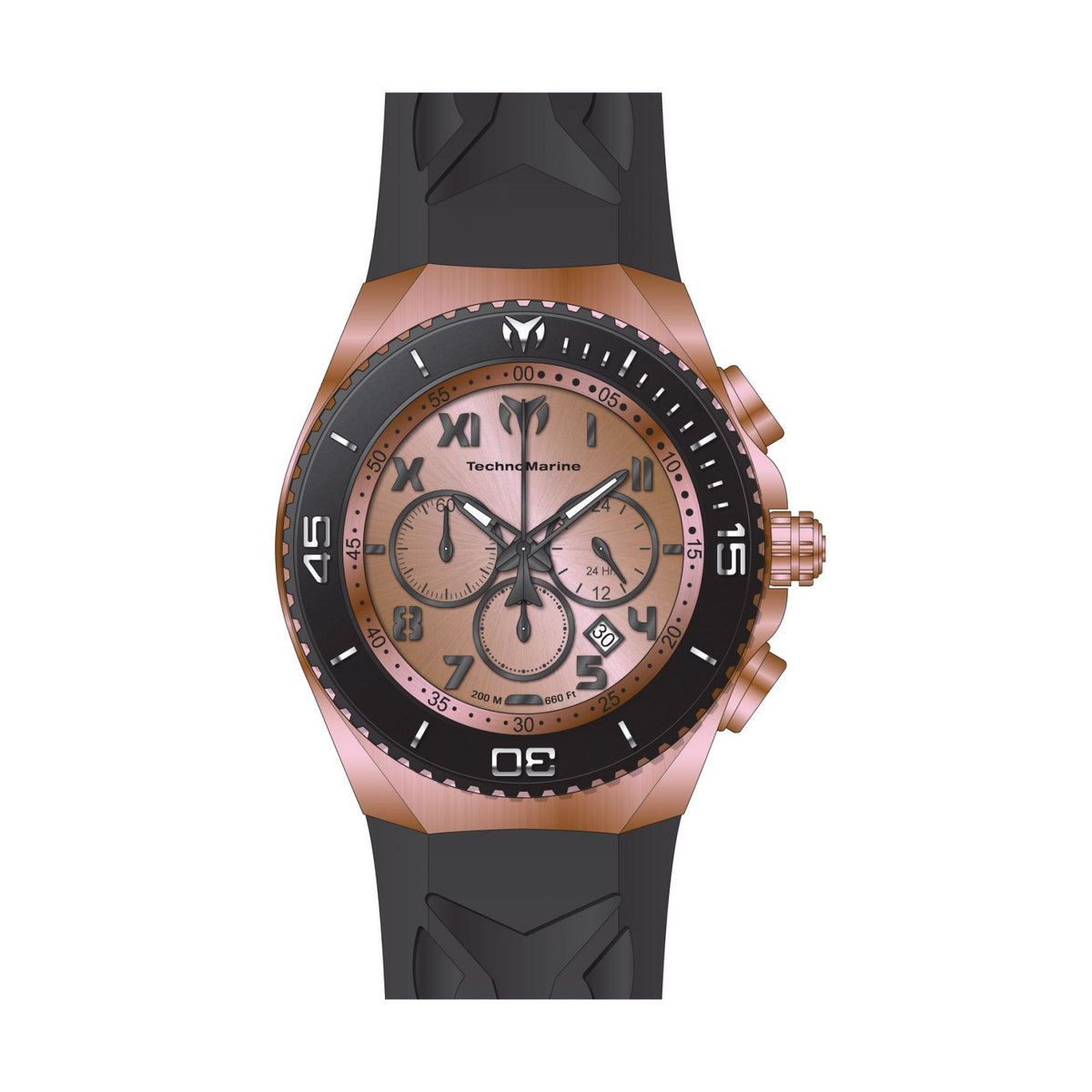 RELOJ DEPORTIVO PARA HOMBRE TECHNOMARINE MANTA TM-220012 - BLANCO NEGRO