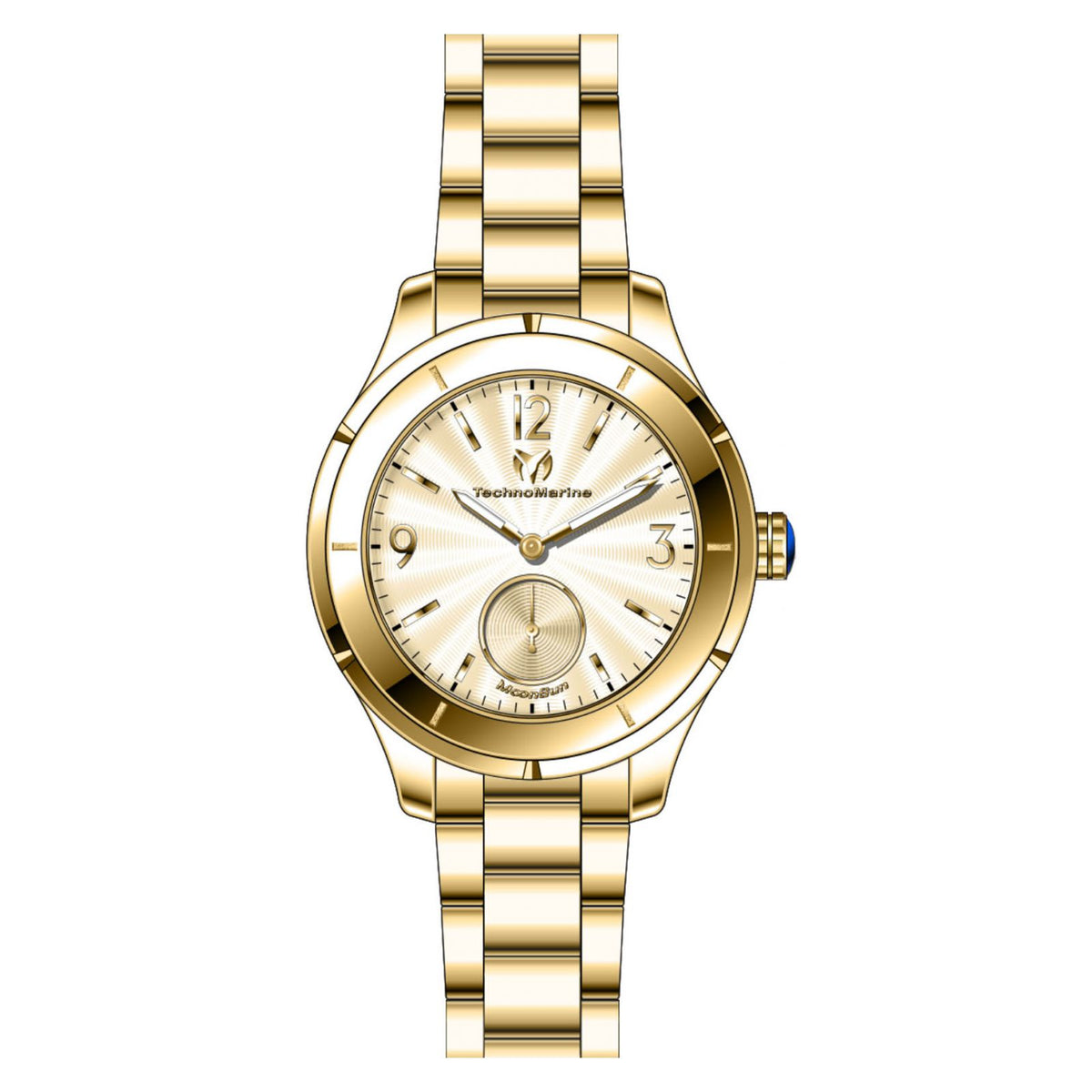 RELOJ  PARA HOMBRE TECHNOMARINE MOONSUN TM-117030 - DORADO