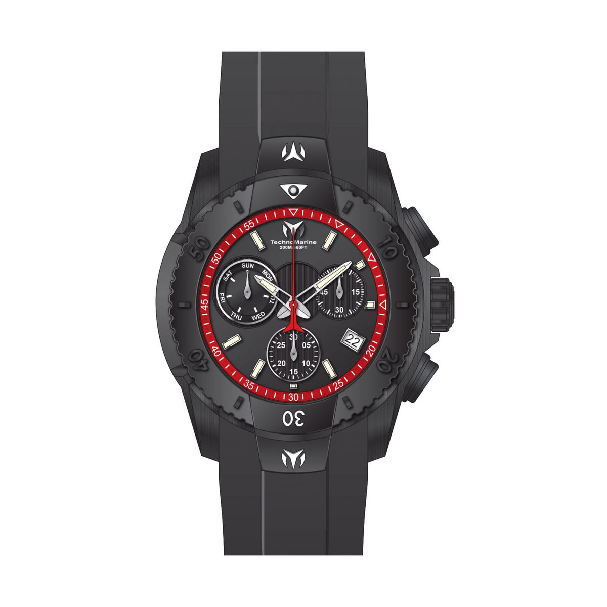 RELOJ DEPORTIVO PARA HOMBRE TECHNOMARINE UF6 TM-616002 - NEGRO