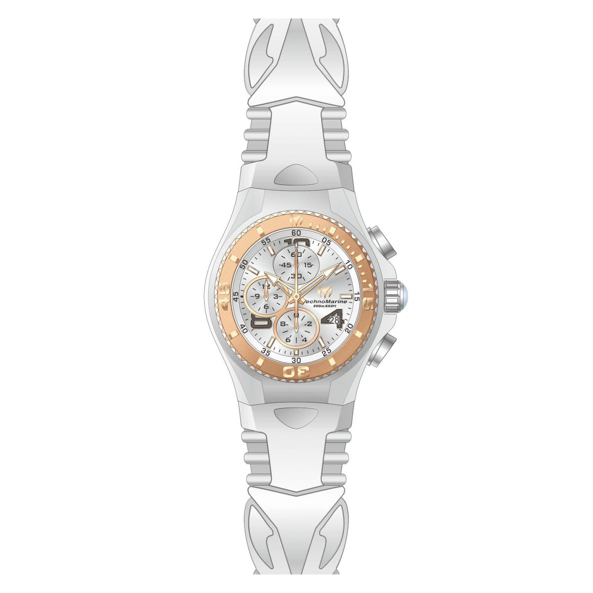 RELOJ DEPORTIVO PARA MUJER TECHNOMARINE CRUISE TM-1151GK - BLANCO