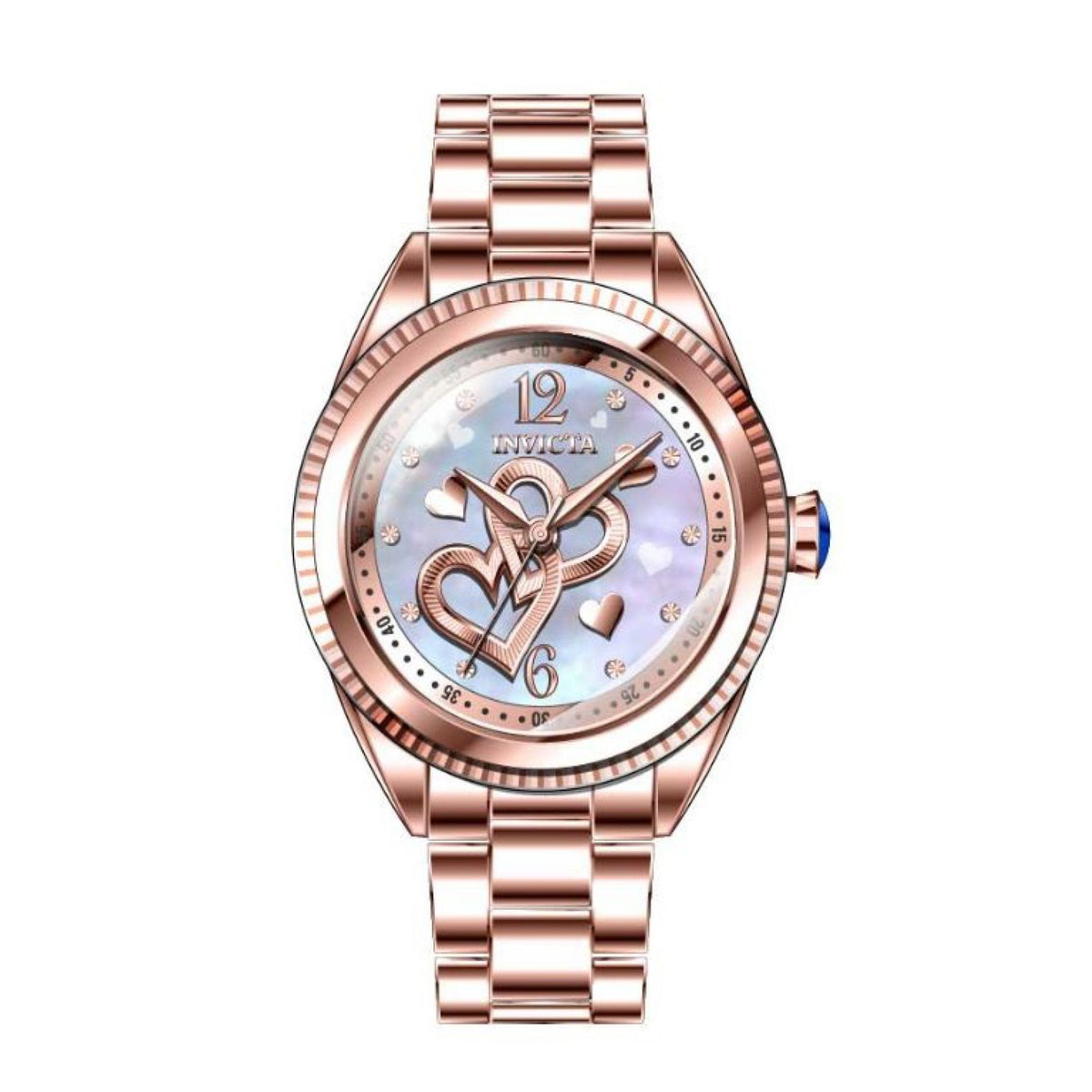 RELOJ  PARA MUJER INVICTA ANGEL 37121 - ORO ROSA
