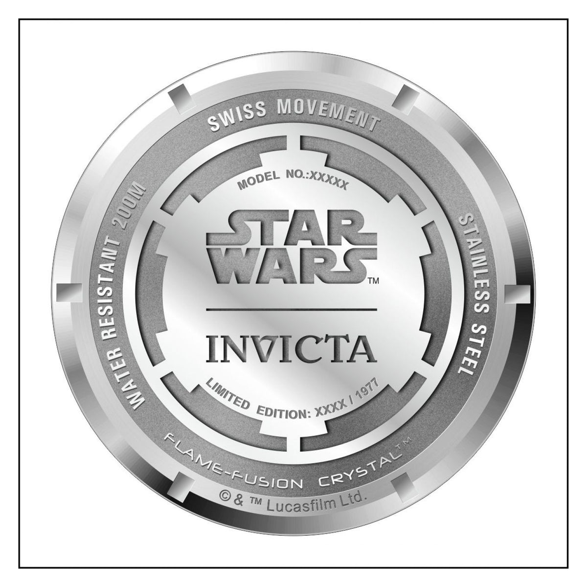 RELOJ DARTH VADER PARA HOMBRE INVICTA STAR WARS 28063 - NEGRO